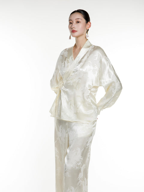 Silk Jacquard Pajamas