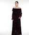 Silk Rose Burnout Maxi Dress