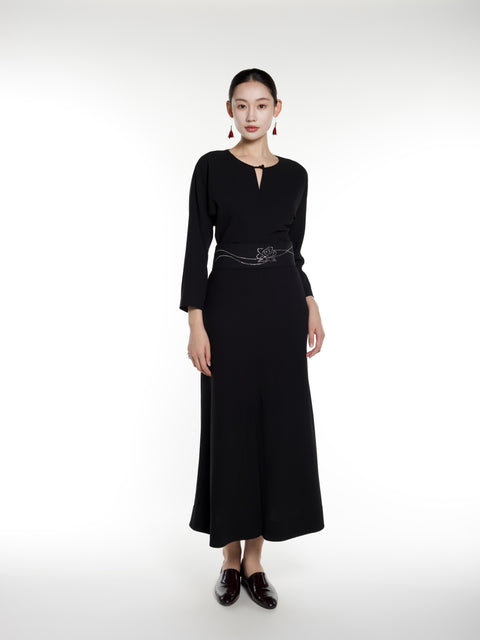 Tin Embroidery Rose Waist Seal