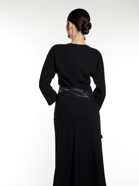 Tin Embroidery Rose Waist Seal