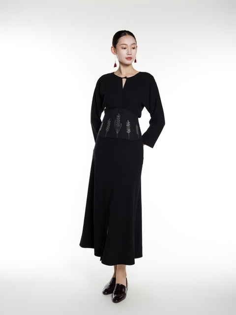 Tin Embroidery Wheat Waist Seal