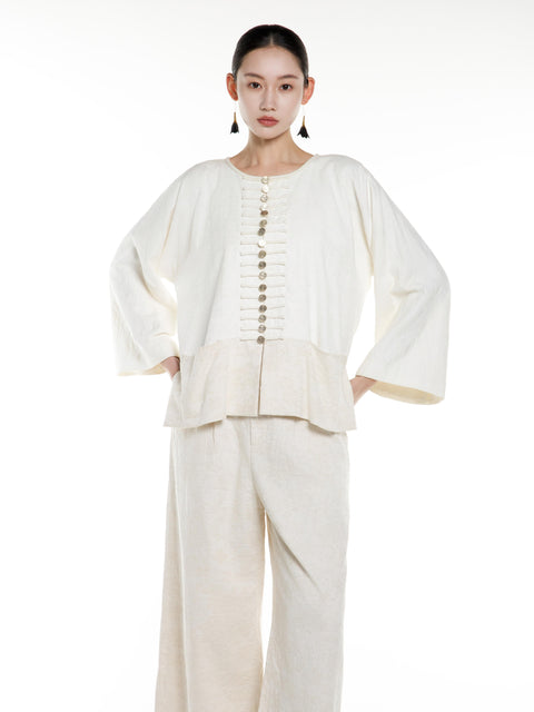 Cotton Linen Tang Jackets