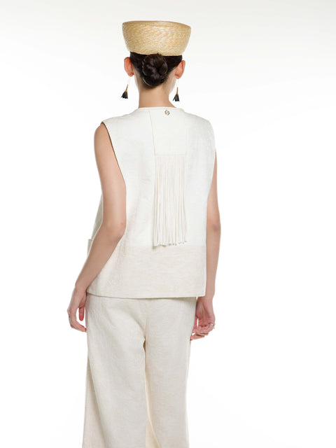 Cotton Linen Tang Vest