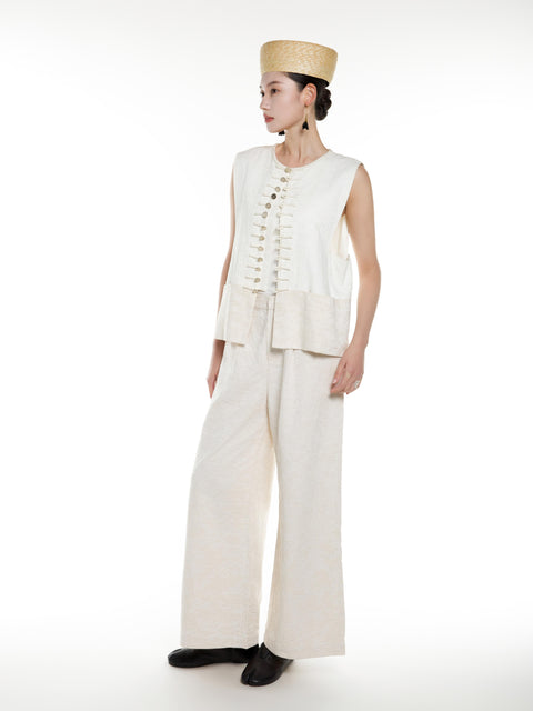 Cotton Linen Tang Vest