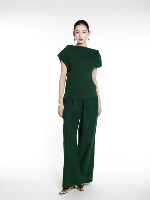 Heritage Silk Slit Top