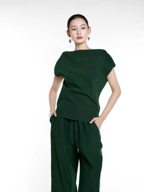 Heritage Silk Slit Top