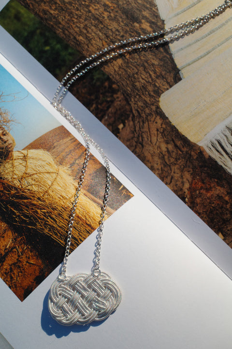 Stream Weave · Braided Pendant