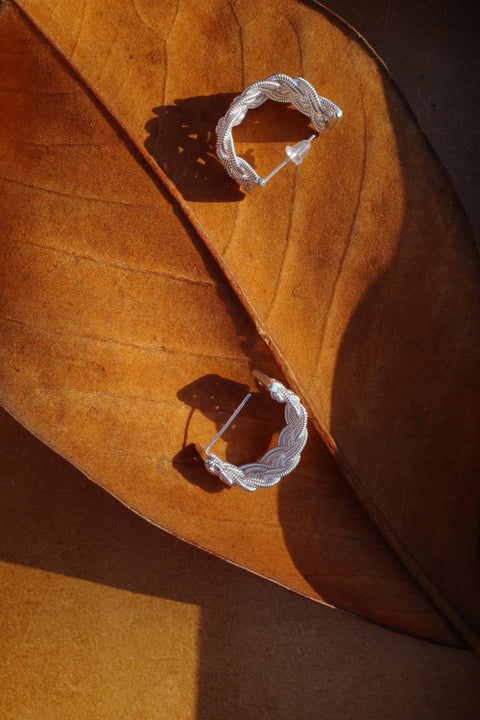 Stream Pattern · Braided Earrings