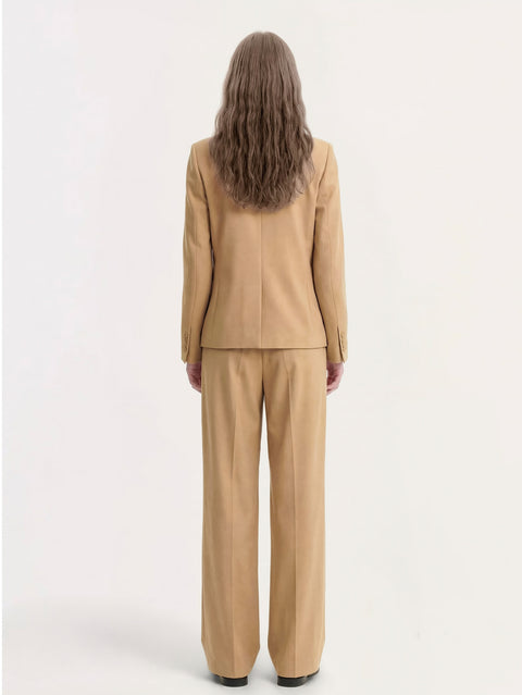 Minimalist Stand Collar Jacket with Frog Buttons